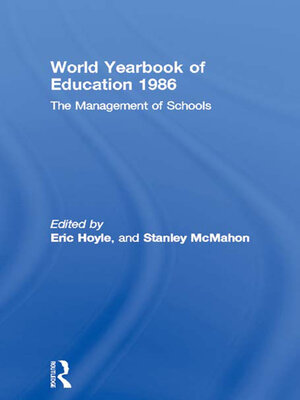 cover image of World Yearbook of Education 1986